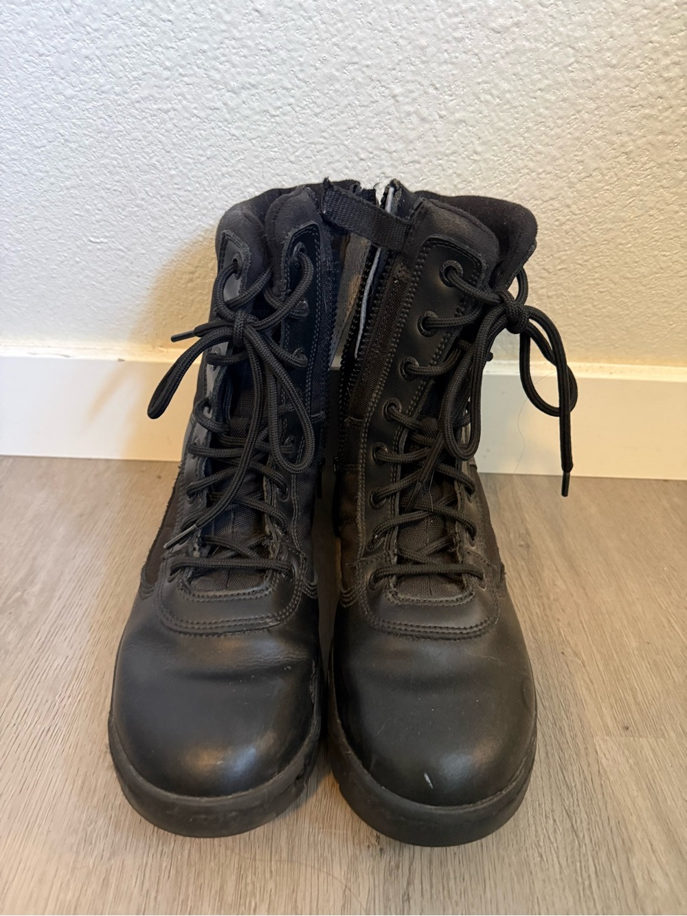 Women’s Black Tactical Lace-Up Boots -